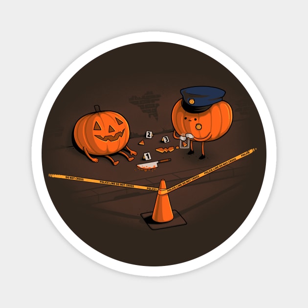 Halloween Crime Magnet by Naolito